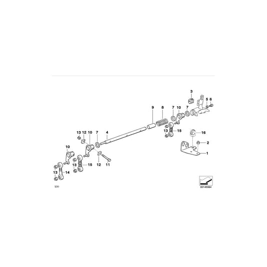 Genuine BMW 13541317816 E36 Operating Lever (Inc.  & M3) | ML Performance UK Car Parts