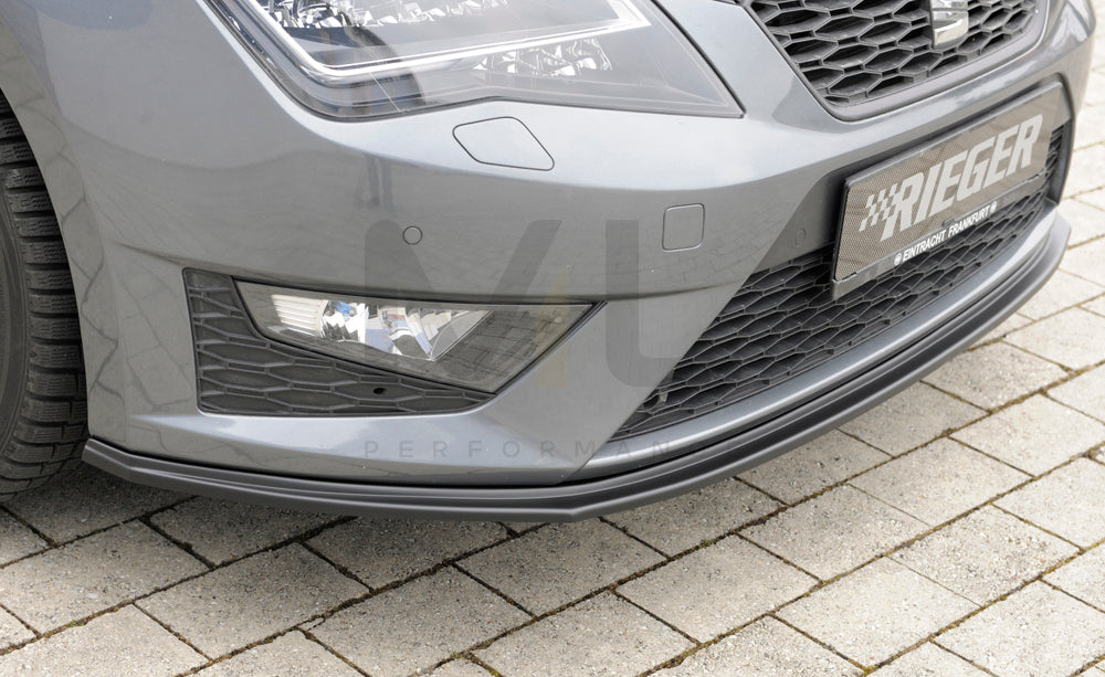 Rieger 00027022 SEAT 5F Front Splitter (Leon FR & Leon Cupra) 6 | ML Performance UK Car Parts