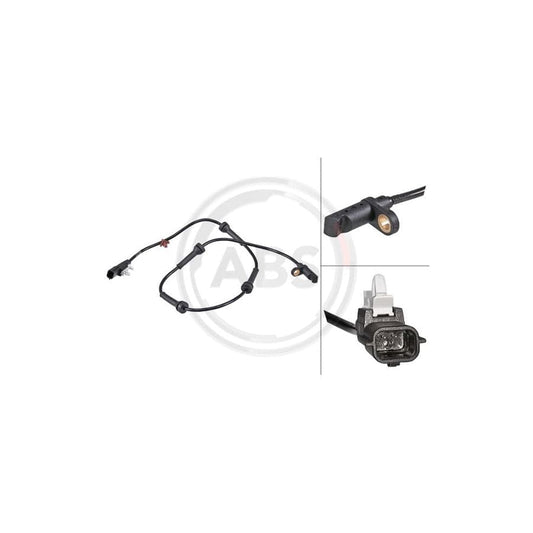 A.B.S. 31776 ABS Sensor for NISSAN Qashqai II (J11) | ML Performance UK Car Parts