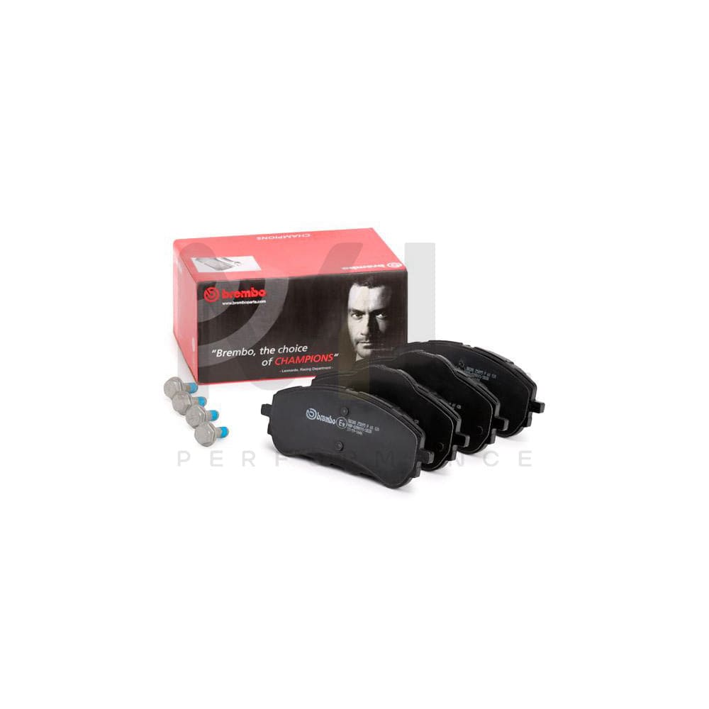 Brembo P 61 120 Brake Pad Set Excl. Wear Warning Contact, With Brake Caliper Screws | ML Performance Car Parts