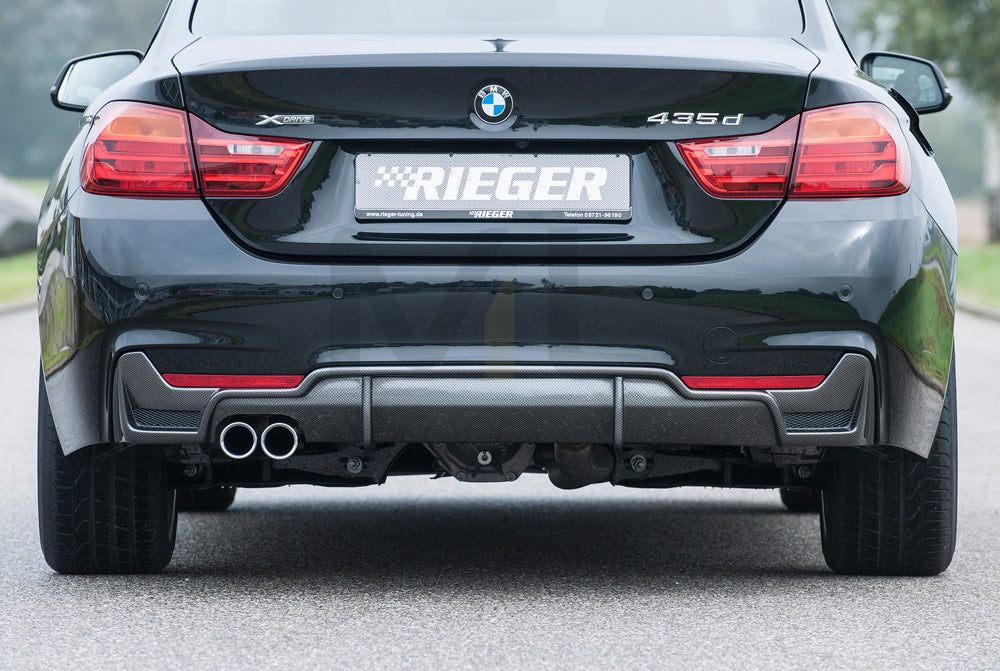 Rieger 00099265 BMW 4 Series F32 F33 F36 Rear Diffuser 4 | ML Performance UK Car Parts