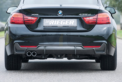 Rieger 00099265 BMW 4 Series F32 F33 F36 Rear Diffuser 4 | ML Performance UK Car Parts