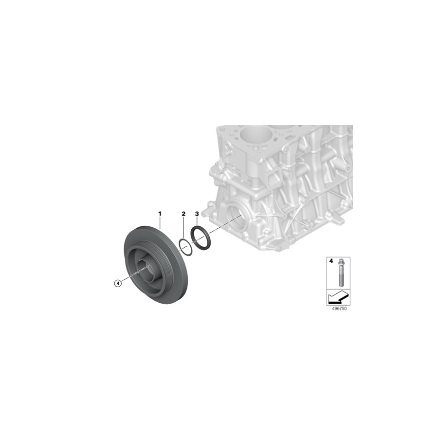 Genuine BMW 11238053287 Vibration Damper (Inc. X3 M & X4 M) | ML Performance UK Car Parts