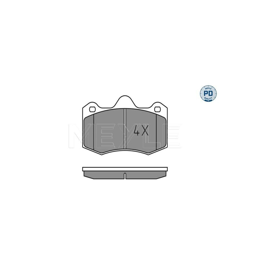 Meyle 025 249 7417/Pd Brake Pad Set For Seat Ibiza