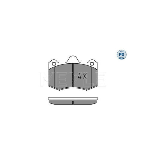 Meyle 025 249 7417/Pd Brake Pad Set For Seat Ibiza