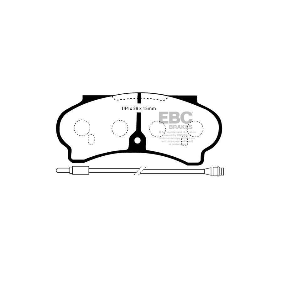 EBC DP652 Peugeot J9 Ultimax Front Brake Pads 2 | ML Performance UK Car Parts