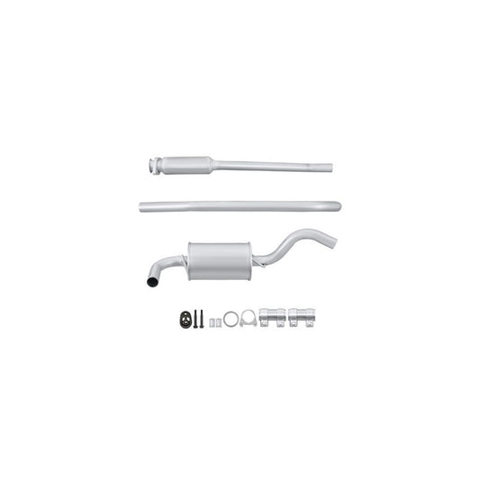 Hella 8LC 366 023-931 Middle Silencer For Ford Fiesta Mk3 Hatchback (GFJ)
