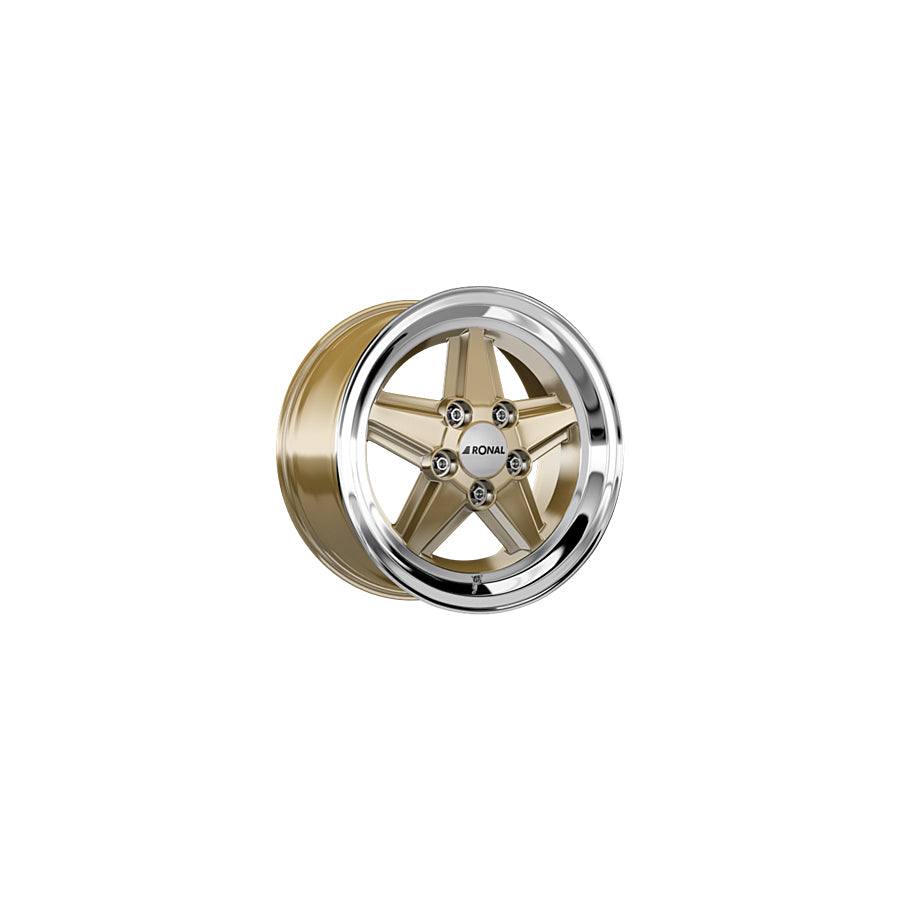 Ronal R9 7x15 ET23 9R5705.073/6811 Racing Gold-Rim Lip Diamond Cut Wheel | ML Performance UK Car Parts
