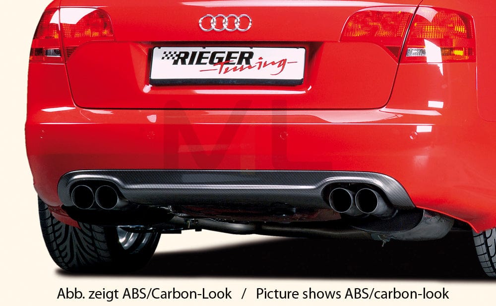 Rieger 00055227 Audi 8E B7 A4 Rear Diffuser 3 | ML Performance UK Car Parts