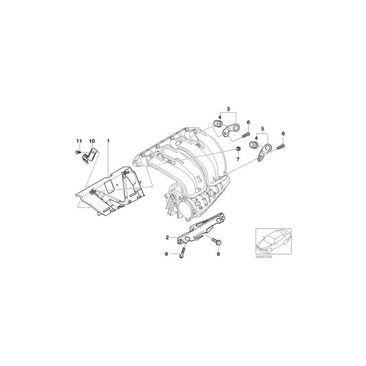 Genuine BMW 11617512376 E46 Holder (Inc. 318Ci, 316Ci & 316i) | ML Performance UK Car Parts