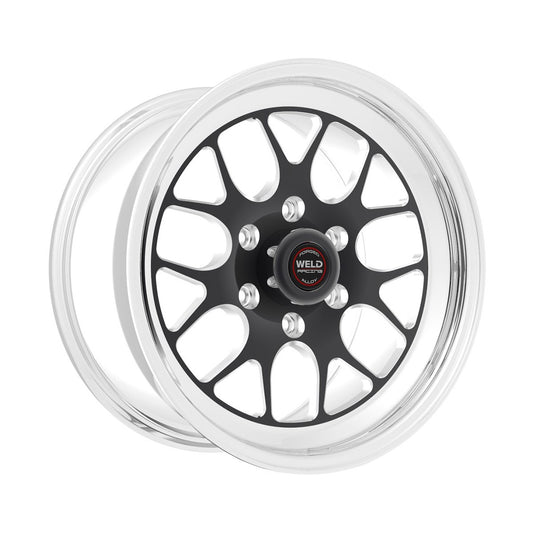 Weld 77MB-509E55C S77 Hd Wheel 15x9 6x5.5 ET13 BS5.5 Black Center - Polished Shell