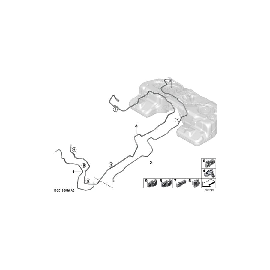 Genuine BMW 16139895497 G05 G06 Scavenge Air Line (Inc. X5 50iX & X6 40iX) | ML Performance UK Car Parts