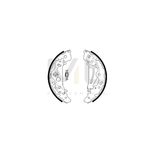 BOSCH 0 986 487 709 Brake Shoe Set for KIA Sedona I (GQ) | ML Performance Car Parts