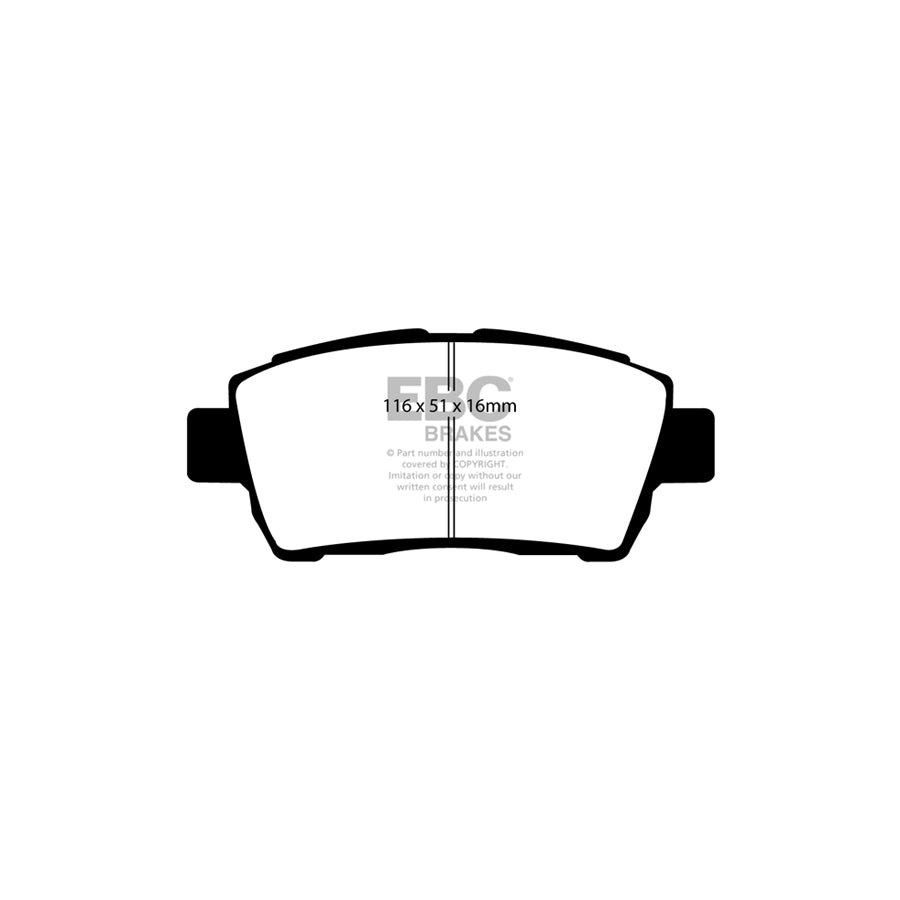 EBC DP41295R Toyota Yellowstuff Front Brake Pads - Sumitomo Caliper 2 | ML Performance UK Car Parts