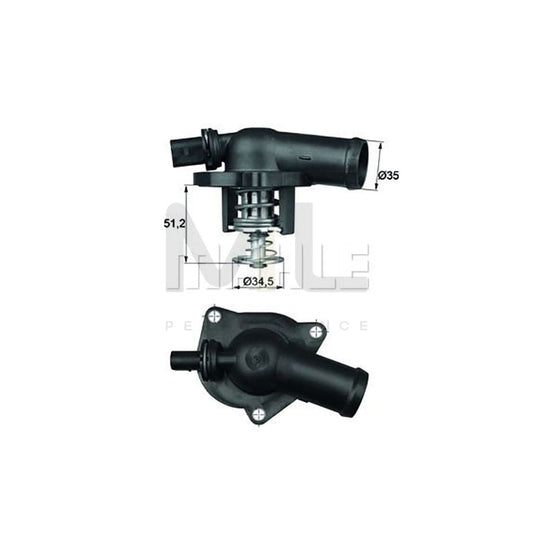 MAHLE ORIGINAL TI 77 87D Engine thermostat Opening Temperature: 87��C, with seal | ML Performance Car Parts
