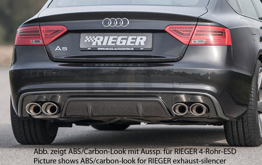 Rieger 00088040 Audi B8 B81 A5 Rear Diffuser 1 | ML Performance UK Car Parts