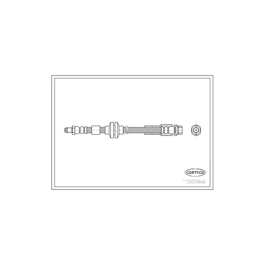 Corteco 19034668 Brake Hose For Ford Focus C-Max (Dm2) | ML Performance UK