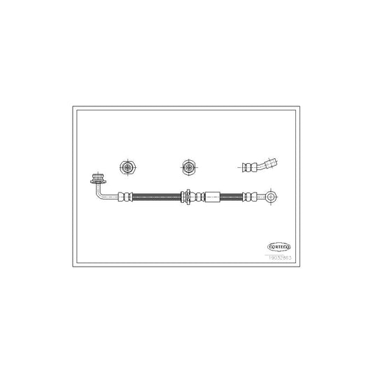 Corteco 19032863 Brake Hose For Suzuki Jimny (Fj) Off-Road | ML Performance UK