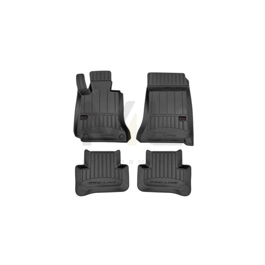 FROGUM Tailored 3D408005 Floor mat set suitable for MERCEDES-BENZ C-Class Saloon (W204) Elastomer, Front and Rear, Quantity: 4, Black | ML Performance Car Parts