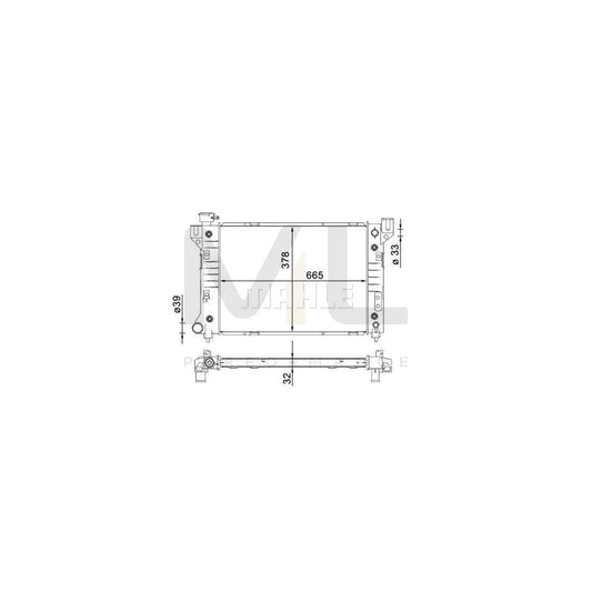 MAHLE ORIGINAL CR 1579 000S Engine radiator for CHRYSLER Voyager / Grand Voyager III (GS) Brazed cooling fins | ML Performance Car Parts