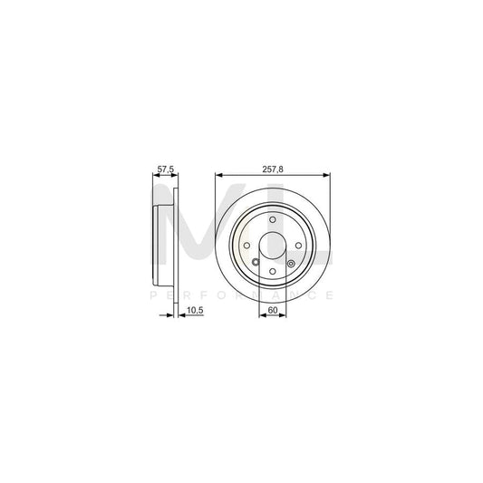 BOSCH 0 986 479 S08 Brake Disc Solid, Oiled | ML Performance Car Parts