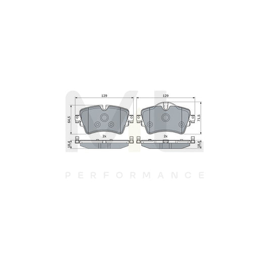 Bosch 0986494809 Brake Pad Set BP1860 | ML Performance Car Parts