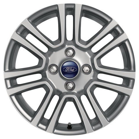 GENUINE FORD 2439888 x4 SET OF 4 TOURNEO COURIER - TRANSIT COURIER ALLOY WHEEL 16" 7 X 2-SPOKE DESIGN, SILVER, 2014 - 2018 | ML Performance UK