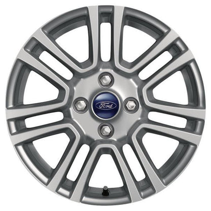 GENUINE FORD 2439888 x4 SET OF 4 TOURNEO COURIER - TRANSIT COURIER ALLOY WHEEL 16" 7 X 2-SPOKE DESIGN, SILVER, 2014 - 2018 | ML Performance UK
