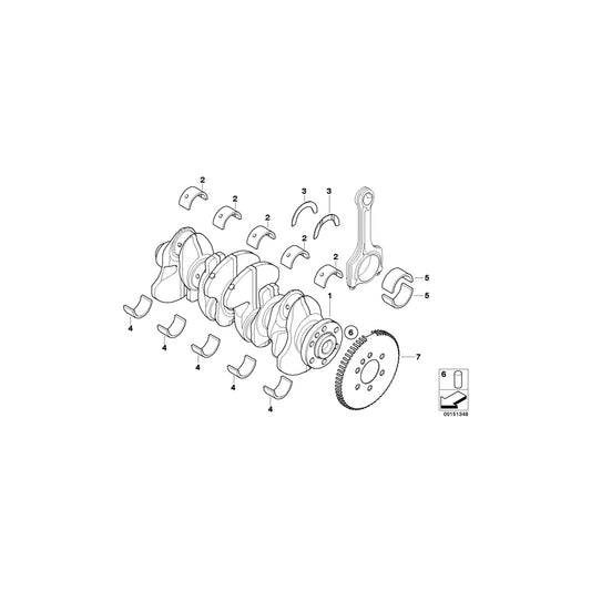 Genuine BMW 11247588267 R56 Bearing Shell 40,00MM (Inc. One) | ML Performance UK Car Parts