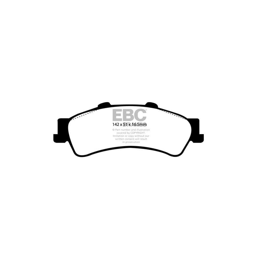 EBC PDKR205 Chevrolet Ultimax Rear Brake Pad & Plain Disc Kit (Inc. Astro & Tahoe 4WD) 2 | ML Performance UK Car Parts