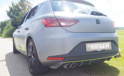 Rieger 00088031 Seat 5F Leon Rear Diffuser 4 |ML Performance UK Car Parts