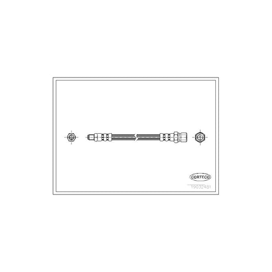 Corteco 19032481 Brake Hose Suitable For Mercedes-Benz G-Class | ML Performance UK