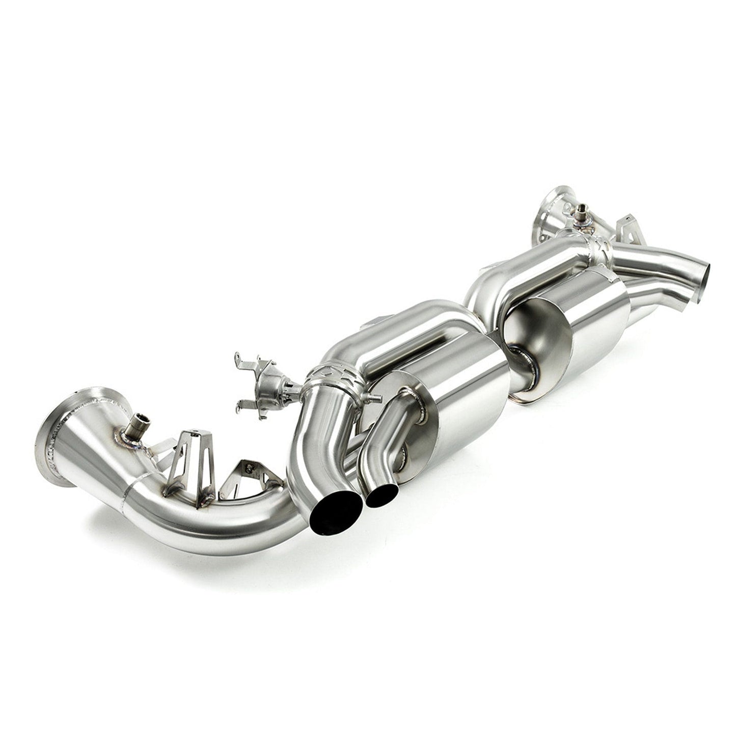 MANHART SLIP-ON EXHAUST FOR PORSCHE 911 (992) TURBO (S) WITH VALVE CONTROL BY KLINE INNOVATION