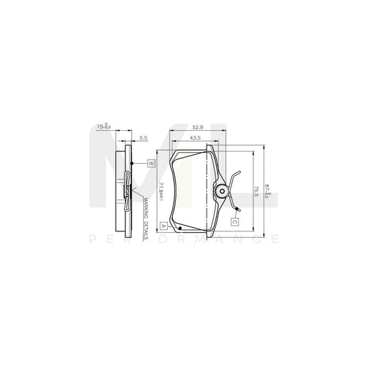Bosch 0986Tb2140 Brake Pad Set Excl. Wear Warning Contact, With Bolts, With Accessories  | ML Performance Car Parts