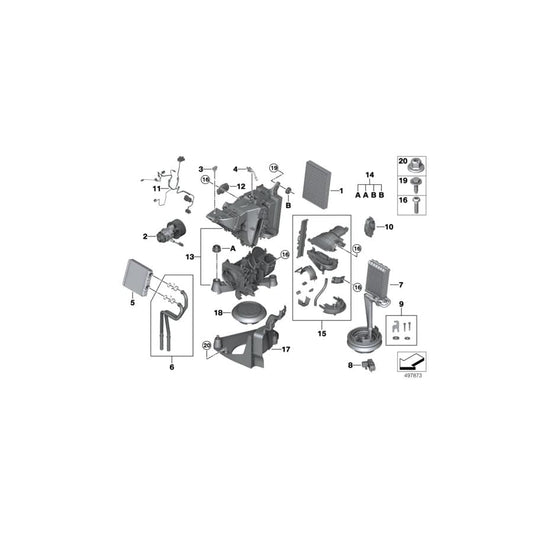 Genuine BMW 64119869533 G07 Empty Housing F Rear Air Conditioning (Inc. X7 M50iX, X7 40iX & X7 30dX) | ML Performance UK Car Parts