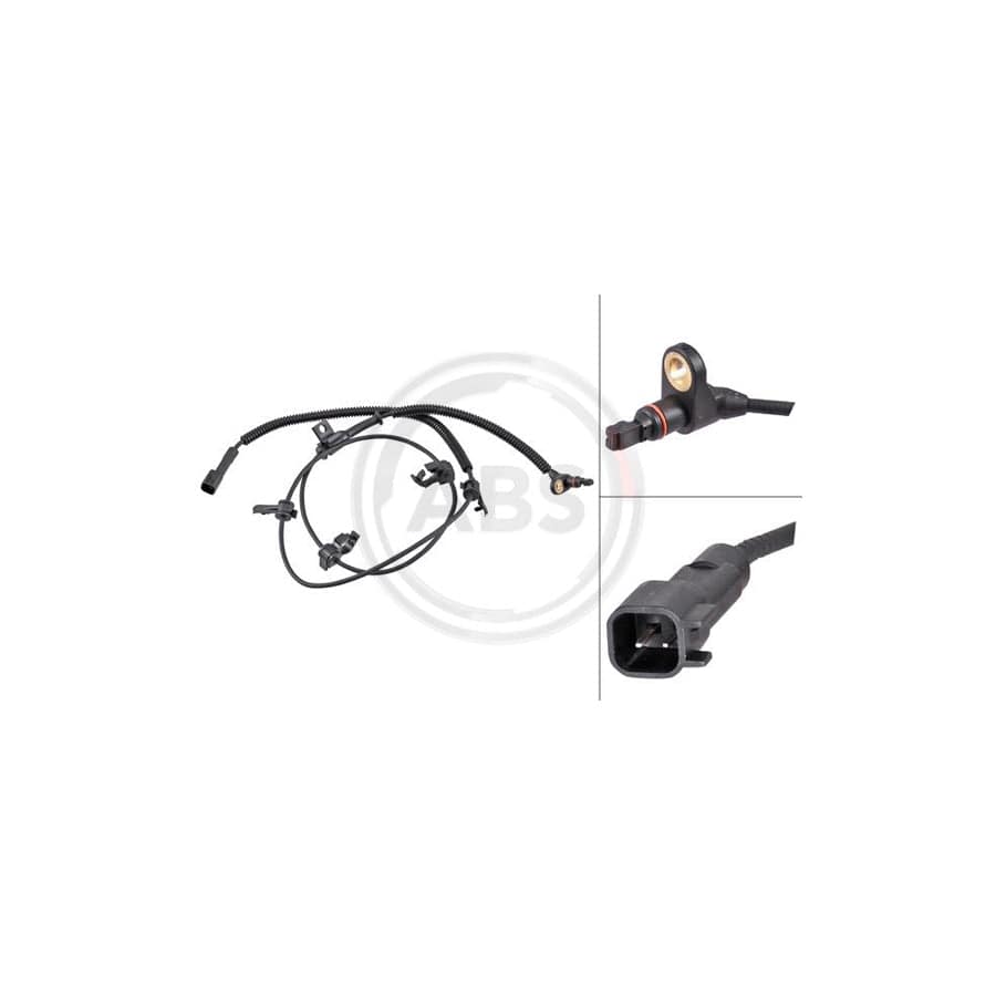 A.B.S. 31816 ABS Sensor for JEEP Cherokee III (KJ) | ML Performance UK Car Parts