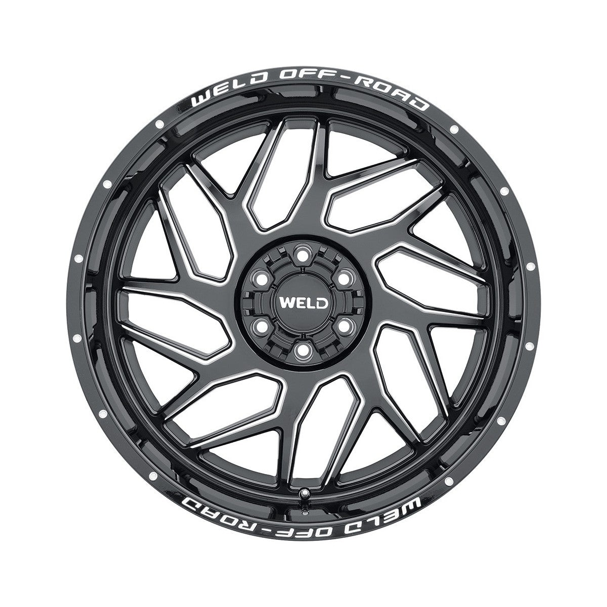 Weld W11702098475-P2 Fulcrum W117 Wheel 20x12 6x139.7 ET-44 BS4.75 Gloss Black MIL