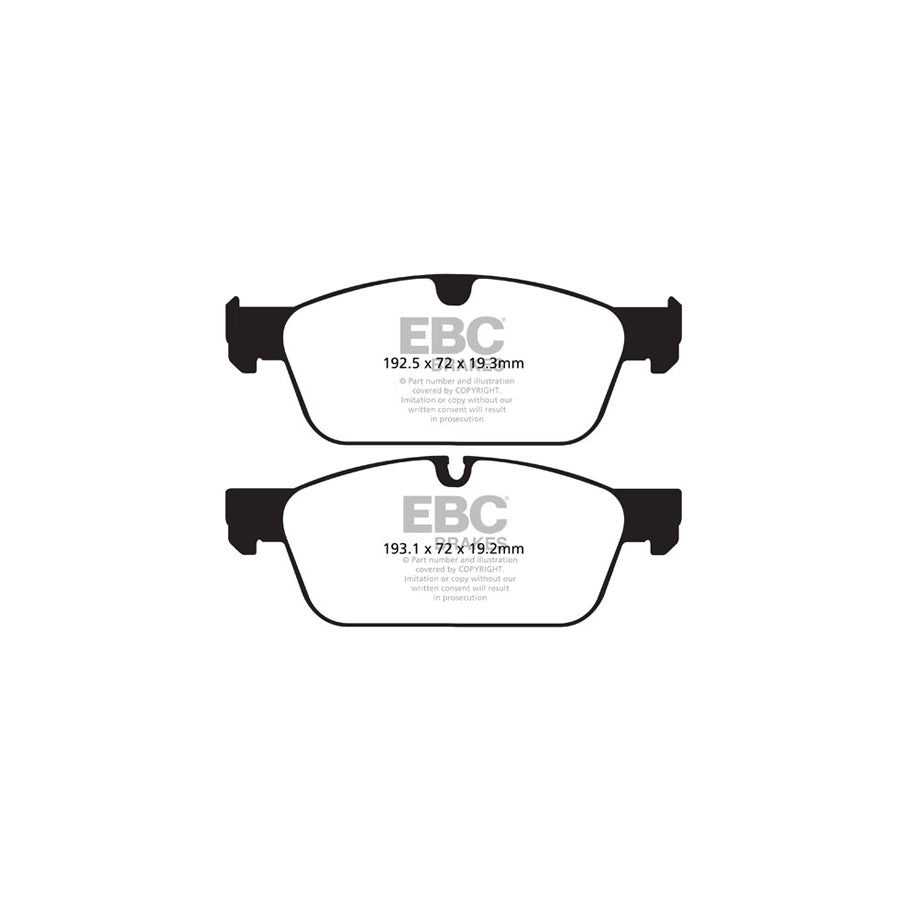 EBC DPX2156 Mercedes-Benz X/W166 C292 Ultimax Front Brake Pads - TRW Caliper 2 | ML Performance UK Car Parts