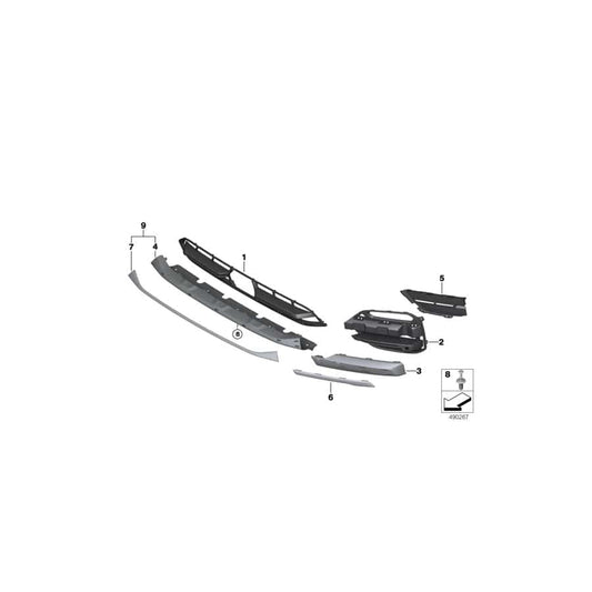 Genuine BMW 51117415631 G01 Underride Portection, Front X-LINE (Inc. X3 30i, X3 20iX & X3 20i) | ML Performance UK
