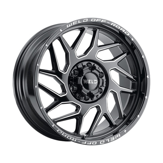 Weld W11702098475-P2 Fulcrum W117 Wheel 20x12 6x139.7 ET-44 BS4.75 Gloss Black MIL