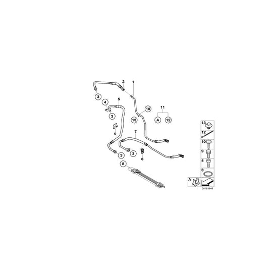 Genuine BMW 17117569964 E60 E61 Bracket, Oil Cooler Line (Inc. 535i & 535xi) | ML Performance UK Car Parts