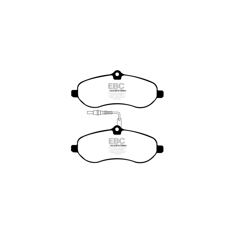 EBC PD40K517 Citroen Fiat Peugeot Toyota Ultimax Pad & Plain Disc Kit 2 | ML Performance UK Car Parts
