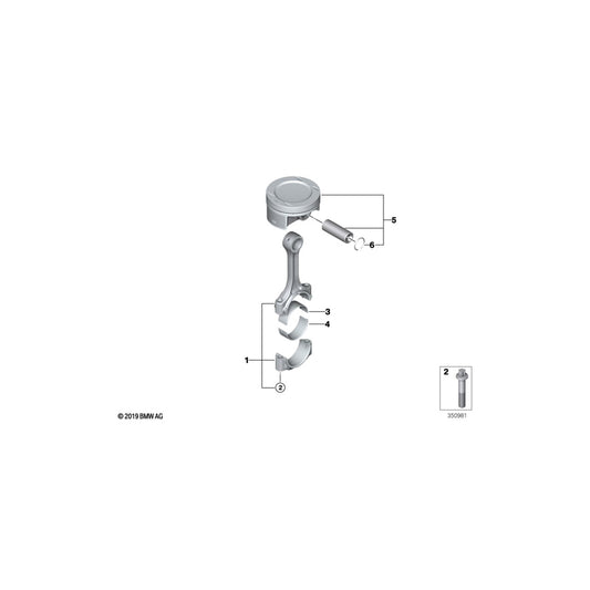 Genuine BMW 11248524804 Connecting Rod (Inc. i3s 120Ah Rex, i3 94Ah Rex & i3s 94Ah Rex) | ML Performance UK Car Parts