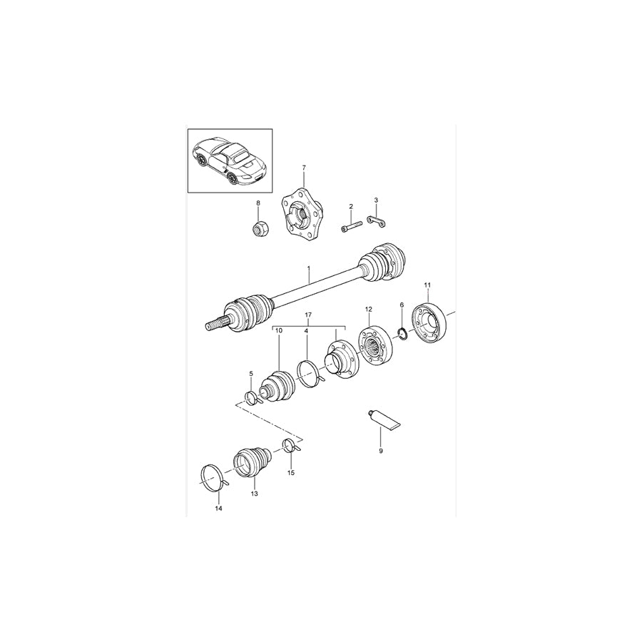 Genuine Porsche Lock Nut Porsche 997 Mkii / 987 Mkii / 987C Mkii | ML Performance UK Car Parts
