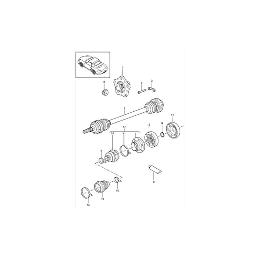 Genuine Porsche Lock Nut Porsche 997 Mkii / 987 Mkii / 987C Mkii | ML Performance UK Car Parts