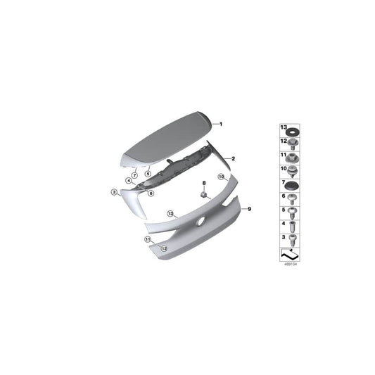 Genuine BMW 51628089914 F39 Rear Spoiler Upper Section Primed -M- (Inc. X2 28i, X2 18i & X2 16d) | ML Performance UK Car Parts