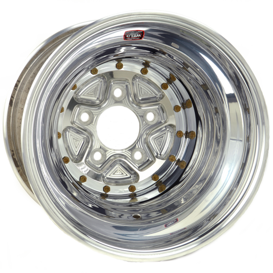Weld 89-616558K Alumastar Pro Wheel 16x16 5x5.5 ET-114 BS4 Polished Center - Polished Shell