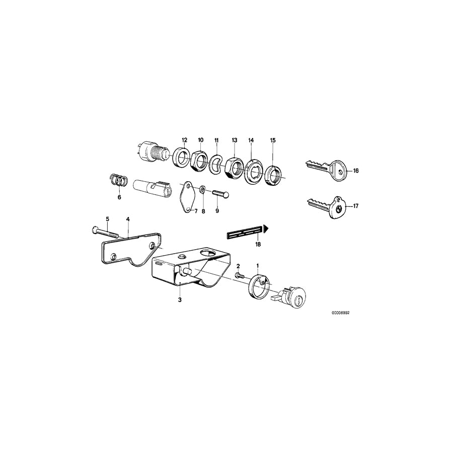Genuine BMW 61321243268 Ring Nut (Inc. R 75  & R45T/N) | ML Performance UK