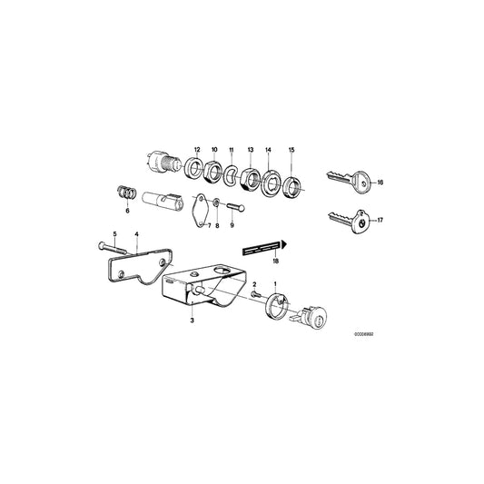 Genuine BMW 61321243268 Ring Nut (Inc. R 75  & R45T/N) | ML Performance UK