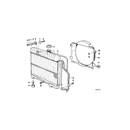 Genuine BMW 17111177004 E30 Fan Shroud (Inc. 316, 316i & 318i) | ML Performance UK Car Parts